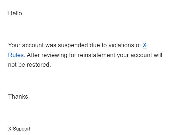 Twitter disuspend